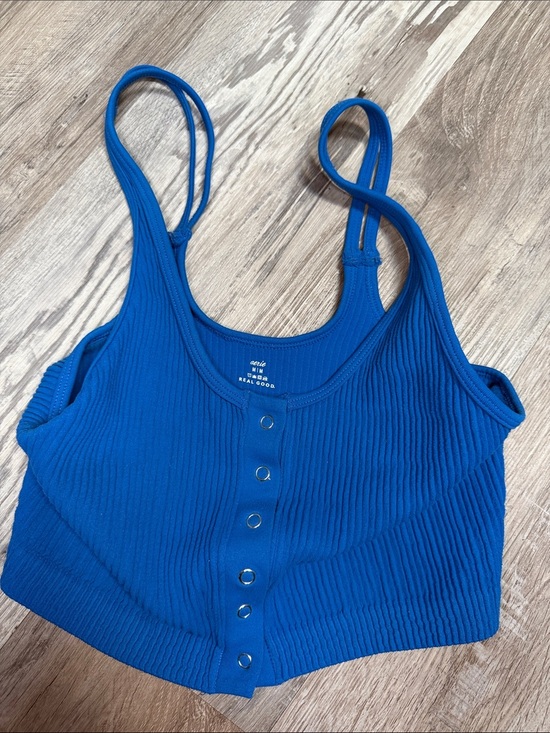 aerie Tops - aerie Real Good Ribbed Crop Tank